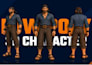 create low poly game character 3d models with clean topology
